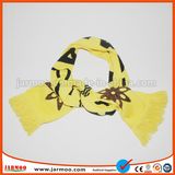 Acrylic Scarf with Jacquard Logo and Customized Design