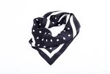 Classic Point Printed Polyester Bandana Square Scarf (LQ-PL-1001)