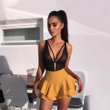 Black Lace Mesh Short Sexy Sundresses