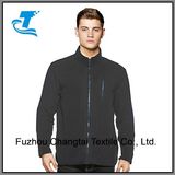 Men's Outdoor Zipper Pocket Full Zip Stand Collar Fleece Jacket