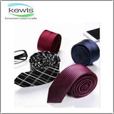 5cm Plain and Checked Jacquard Necktie