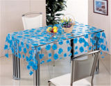 Printed Pattern and PVC Material, Oilproof, Waterproof Feature Transparent Table Cloth