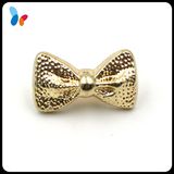 Gold Bow Shape Plastic Shank Button for Children