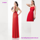 Popular Design One Shoulder Asymmetric Chiffon Long Prom Dress