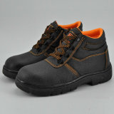 Iron to Rubber Sole Leather Work Safety Shoes
