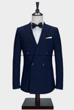 Classic Blue Color Coat Pant Men Suit with Latest Design