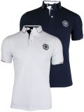 Cotton Singe Jerseys Lycra Bamboo 50% Cotton 50% Golf Tennis Blouse Men's Polo Shirts