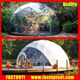 Transparent Steel Frame Geodesic Dome Tent