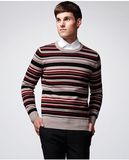 ODM Striped Wool Acrylic Pullover Man Sweater