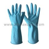 35g Flocked Household Latex Work Gloves Ce Certificate