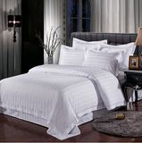 Ritz Satin Stripe Cotton 300 Thread Count Duvet Cover Set (DPF107600)