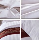 Modern Style Bed Plain White Hotel/Home Bedding Set