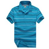 Custom New Design Men Striped Polo Shirt Wholesale