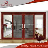 Triple Tracks Aluminium Profile Balcony Sliding Door with Mosquito Net