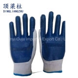 Cotton Liner Laminated Rubber Coated Gloves for Industrial Work