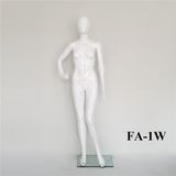 Glossy White Female Mannequin Plastic Manenquin for Window Display