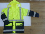 Hi Visibility Polyester Oxford 6 in 1 Jacket with Reflective Tape