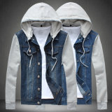 Unisex Fashion Denim Jacket with Hoodie
