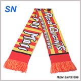 New Custom Jacquard Print Football Club Soccer Fans Scarf