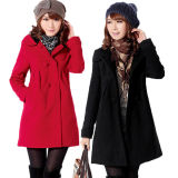 Women Winter Thick Warm Overcoat Fur Hooded Parka Coat (50029)