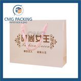 Fashion Clothing Carrier Hand Paper Bag with Contact Details (CMG-MAY-029)