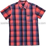 Casual Short Sleeve Check Shirts for Men (ELTDSJ-394)