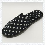 Printing Sof Short Plush Closed Toe Indoor Slipper