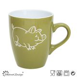 Simple Glazing Silk Screen Animal 12oz Mug