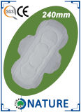 High Quality Cotton Sanitary Towel with White Anion Chip