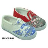 China Wholesale Child Casual Shoes Canvas Upper Injection Sole