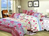 Twin Size Printed Microfiber Quilt Cover Faric for Bedding Set