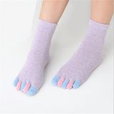 Pure Color cotton Sweety Leisure Toe Sock