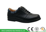 Smooth Leather Deep Diabetic Casual Shoes for Breathable Wearing