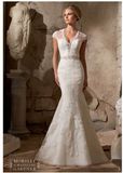 2015 Diamante Beading Lace Net Bridal Wedding Dresses 2706