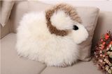 Cute Sheep Skin Stuffed Kids Toy Baby Animal Cushion Pillow