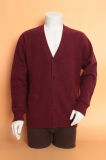 Yak Wool/Cashmere Deep V Neck Cardigan Long Sleeve Sweater