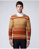 Manufactory Cotton Pullover Striped Knitted Men Sweater