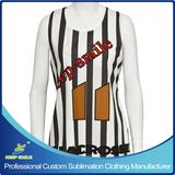 Custom Made Sublimation Girl's Lacrosse Race Back Reversible Jersey