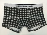 Allover Checks Printed New Style Men's Boxer Short Underwear