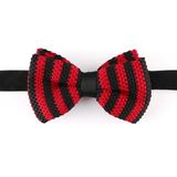 Custom Made Bow Tie Classic Polyester Striped Knitted Men's Bow Tie (YWZJ 52)