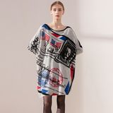 Plus Size Women's Printing Knitwear Sweater Pullover Wholesale OEM China Manufacturer
