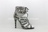 Sexy Comfort High Heels Snake Leather Sandal