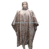 Military Digital Desert Camouflage Rain Poncho