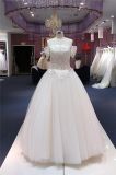 off Shoulder Lace Floor Length Wedding Dress Bridal Gown (Q90317)