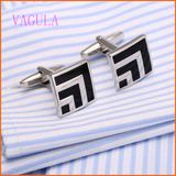 VAGULA 2016 Fashion Rhodium Plated Copper Painting Cufflink