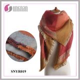 High Quality Winter Intellectual Geometry Imitate Cashmere Shawl Scarf