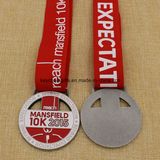 Uniqe Design Medallion Metal Mansfield Run 5k 10k Medal