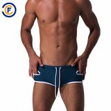 Oeko-Tex Full Waist Polyester Solid Men Swimwear