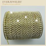 High Quality Ss16 Crystal Rhinestone Cup Chain in Roll for Dress, Shoes, Necklace, Bracelet