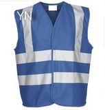 Roadwork Safety Vests Reflective Blue Mesh Clothing Stock Customize Logo